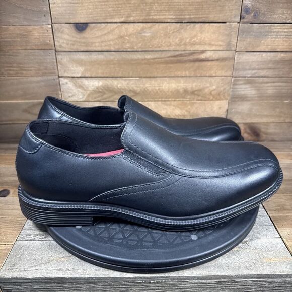 Skechers Mens Size 11 Black Work Relaxed Fit Gretna Slip Resistant Slip On Shoes - Picture 1 of 10